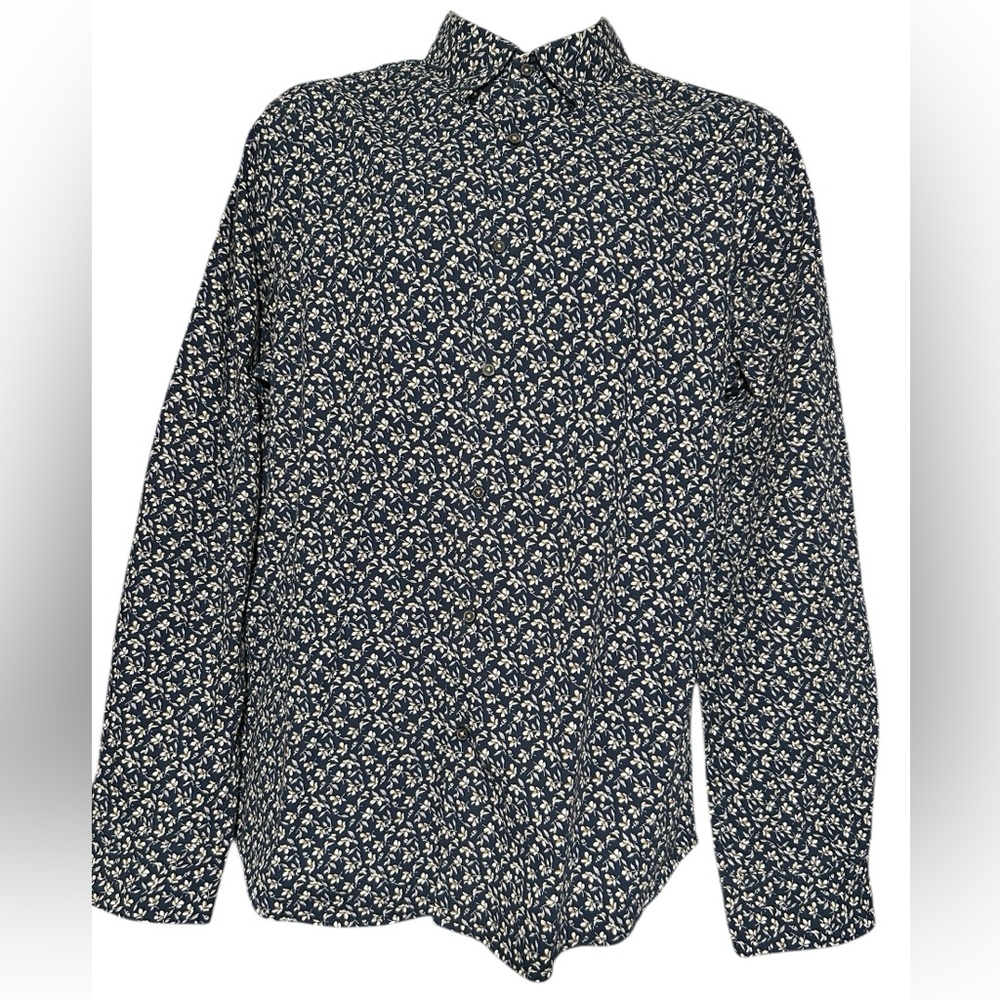 Men’s Denim & Flower Floral Shirt - Picture 10 of 10